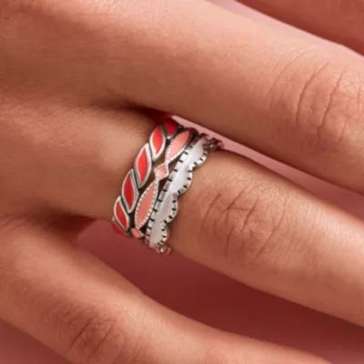 Scalloped, Cordoba and Twisted Ring Stack - Image 2