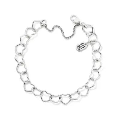 Connected Hearts Charm Bracelet in Sterliing Silver