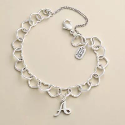 Connected Hearts Charm Bracelet in Sterliing Silver - Image 2