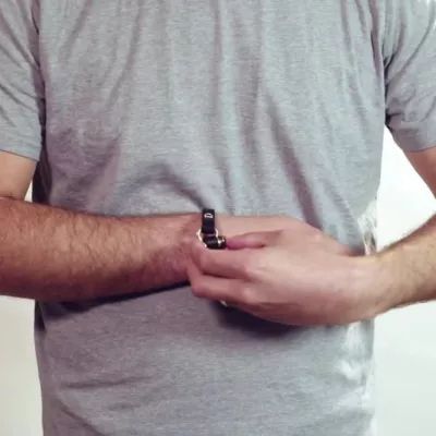 "Hold Fast" Leather Bracelet in Bronze with Brown Leather or Sterling Silver with Black Leather - Image 7