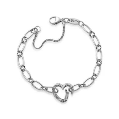 Changeable Heart Charm Bracelet in Sterling Silver - Image 2