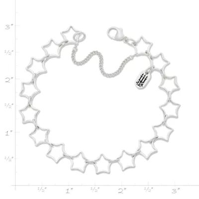 Star Charm Bracelet in Sterling Silver or 14K Yellow Gold - Image 4