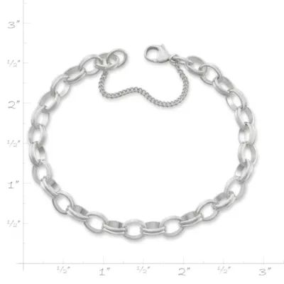 Channel Link Cable Charm Bracelet in Sterling Silver - Image 4