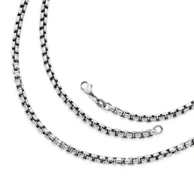 Extra Heavy Box Chain in Sterling Silver