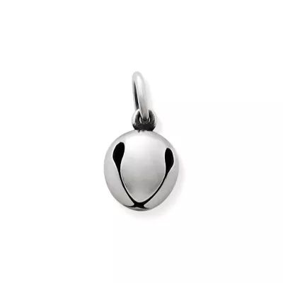 Jingle Bell Charm in Sterling Silver or 14K Yellow Gold