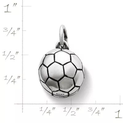 Soccer Ball Charm in Sterling Silver - Image 2