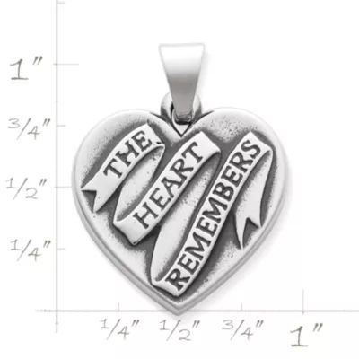 The Heart Remembers Pendant in Sterling Silver - Image 2