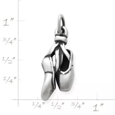Ballet Toeshoes Charm in Sterling Silver - Image 2