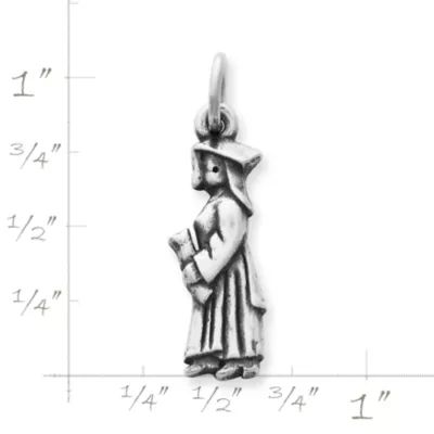 Girl Graduate Charm in Sterling Silver - Image 2