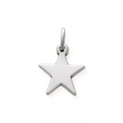 Star Charm in Sterling Silver or 14K Yellow Gold