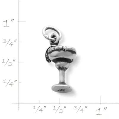 Margarita Glass Charm in Sterling Silver - Image 2