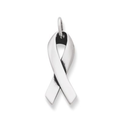 Awareness Ribbon Charm in Sterling Silver