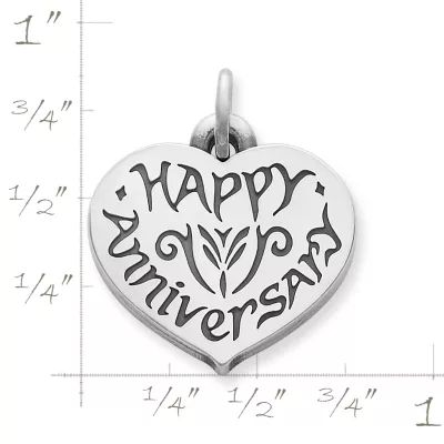 "Happy Anniversary" Charm in Sterling Silver - Image 2