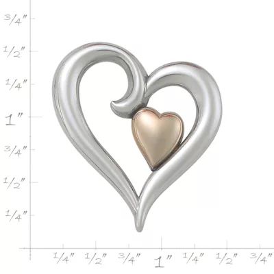 Joy of My Heart Pendant in Sterling Silver and 14K Yellow Gold - Image 2