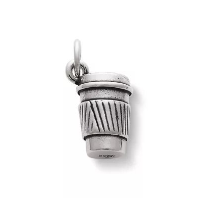 Coffee to Go Charm in Sterling Silver