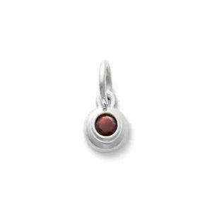 Avery Remembrance Birthstone Charm in Sterling Silver or 14K Yellow Gold