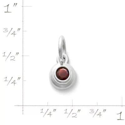 Avery Remembrance Birthstone Charm in Sterling Silver or 14K Yellow Gold - Image 2