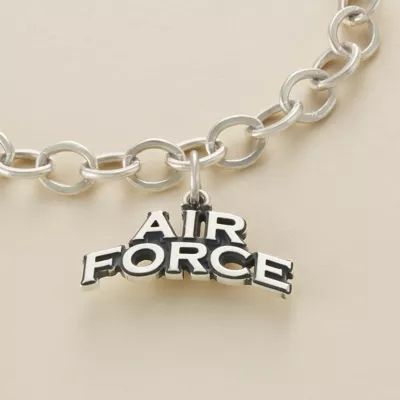 "Air Force" Charm in Sterling Silver - Image 2