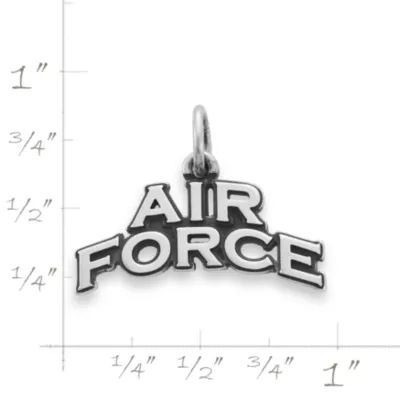 "Air Force" Charm in Sterling Silver - Image 4