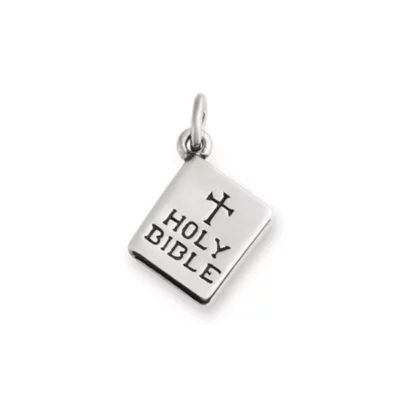 "Holy Bible" Charm in Sterling Silver