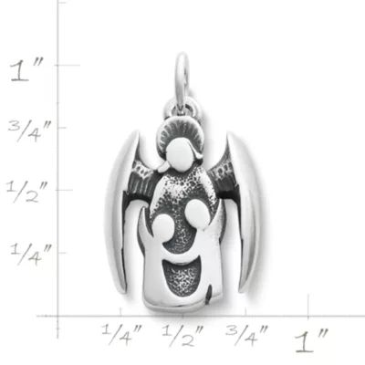 Guardian Angel Charm in Sterling Silver - Image 2