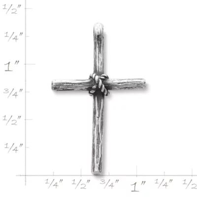 The Old Rugged Cross Pendant in Sterling Silver or 14K Yellow Gold - Image 2