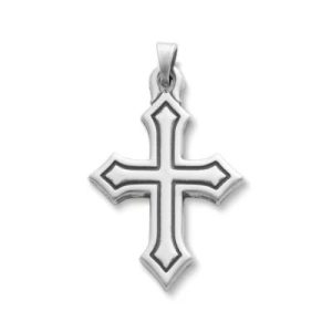 Passion Cross Pendant in Sterling Silver