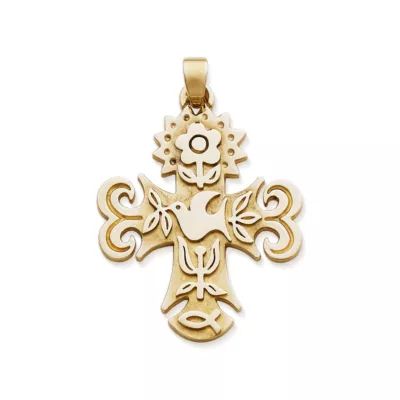 La Primavera Cross in 14K Yellow Gold