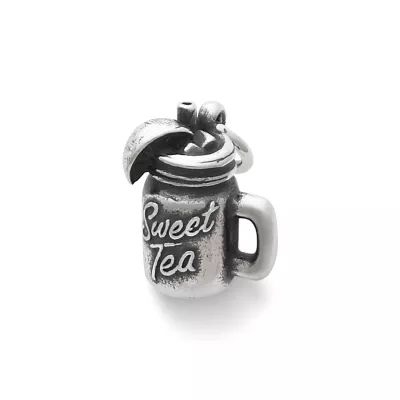 "Sweet Tea" Charm in Sterling Silver
