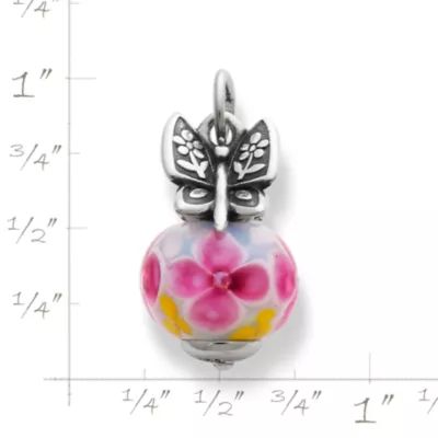 Mariposa Art Glass Charm in Sterling Silver - Image 2