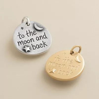 "To the Moon and Back" Charm in Sterling Silver - Image 2