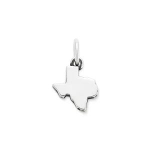 Texas Mini Charm in Sterling Silver or 14K Yellow Gold