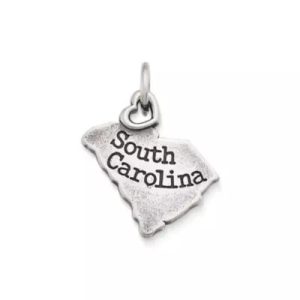 My "South Carolina" Charm in Sterling Silver