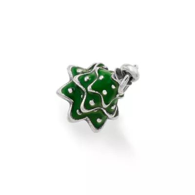Enamel Christmas Tree Charm in Sterling Silver - Image 2