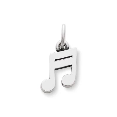 Two Note Charm in Sterling Silver