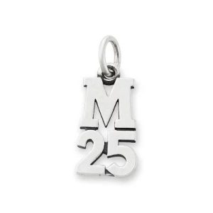 Camp Mystic Year Charm in Sterling Silver