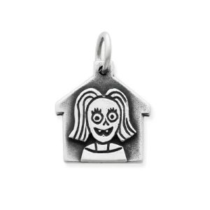 Idiots Delight Charm in Sterling Silver