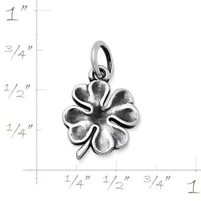 Four Leaf Clover Charm in Sterling Silver - Image 2