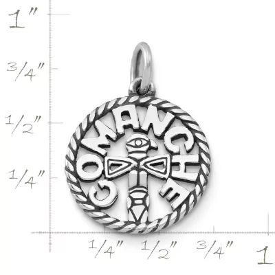 Comanche Disk Charm in Sterling Silver - Image 2