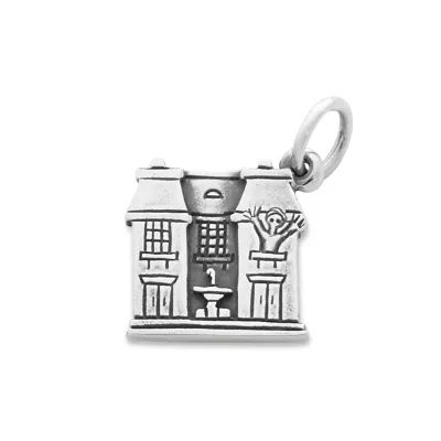 French Chateau Cabin Charm in Sterling Silver