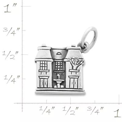French Chateau Cabin Charm in Sterling Silver - Image 2
