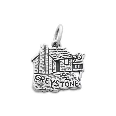 Greystone Cabin Charm in Sterling Silver