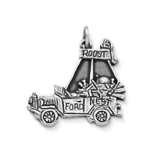 Ford Nest Roost Charm in Sterling Silver