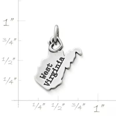 My "West Virginia" Charm in Sterling Silver - Image 3