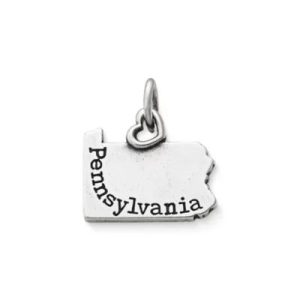 My "Pennsylvania" Charm in Sterling Silver