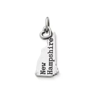 My "New Hampshire" Charm in Sterling Silver