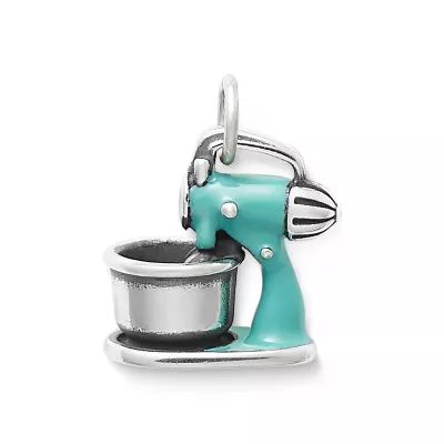 Enamel Retro Mixer Charm in Sterling Silver