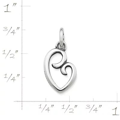 Delicate Mother's Love Charm in Sterling Silver or 14K Yellow Gold - Image 2