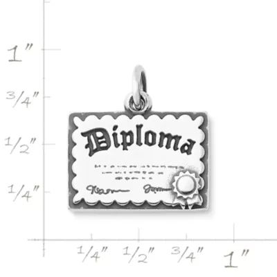 Graduation Diploma Charm in Sterling Silver - Image 3