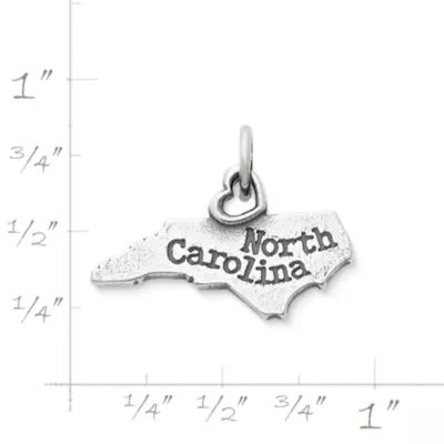My "North Carolina" Charm in Sterling Silver - Image 3